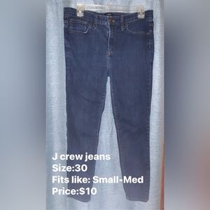 J crew blue jeans